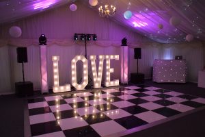 LOVE Letter hire - Shottle Hall Derby