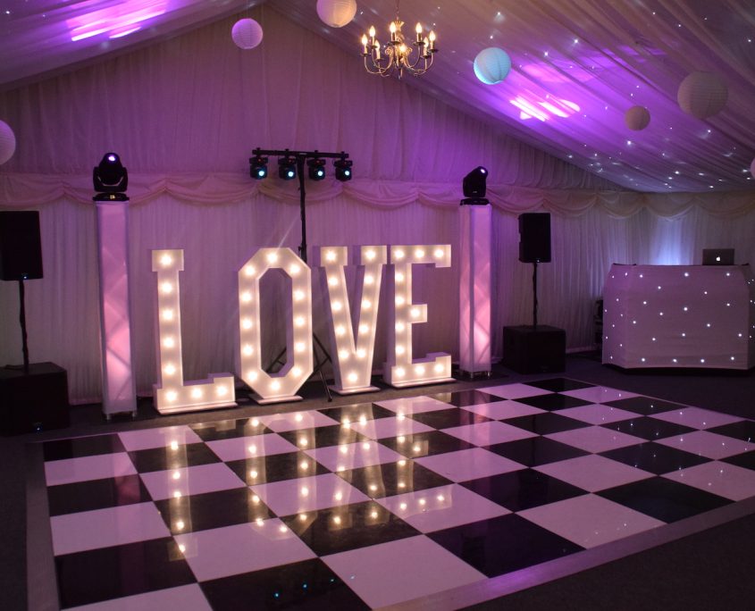 LOVE Letter hire - Shottle Hall Derby