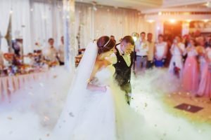 GC Events - Happy bride and groom their first dance