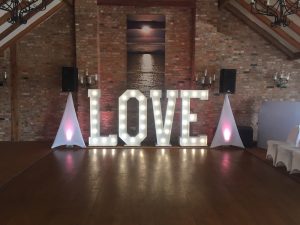 LED LOVE Letter Hire Burton upon Trent