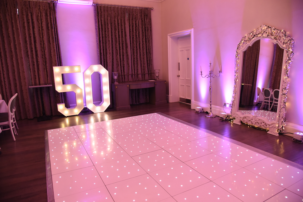 Starlight Dance Floor and LED Letters